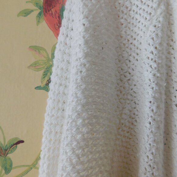 🦔🐾 Anthropologie St Barth Oversized Slouchy Breezy White Cardi🦔🐾 - Picture 6 of 15